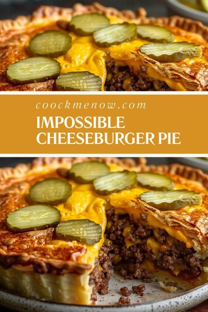 15 Minutes Impossible Cheeseburger Pie