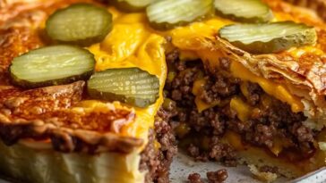 15 Minutes Impossible Cheeseburger Pie