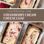 Strawberry Cream Cheese Loaf moist, decadent quick bread featuring fresh strawberries and rich cream cheese, creating a perfect balance of tangy and sweet flavors.