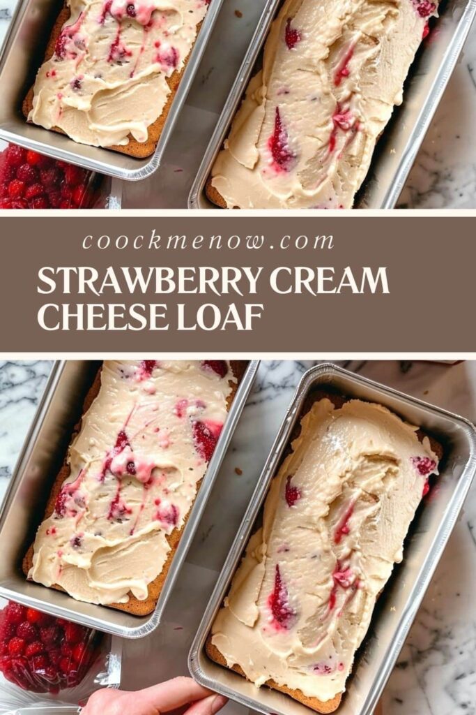 Strawberry Cream Cheese Loaf moist, decadent quick bread featuring fresh strawberries and rich cream cheese, creating a perfect balance of tangy and sweet flavors.