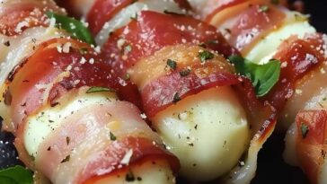 Bacon wrapped mozzarella sticks in oven recipe