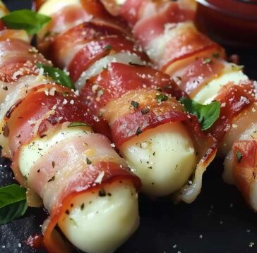 Bacon wrapped mozzarella sticks in oven recipe
