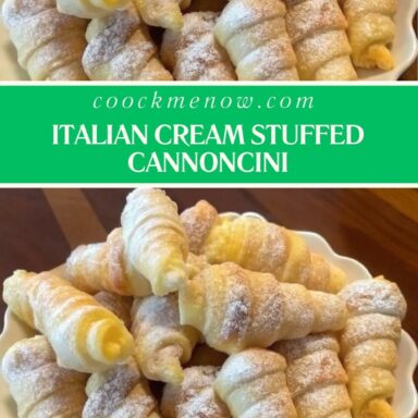 Italian Cream Stuffed Cannoncini-pins