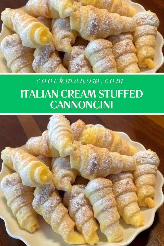 Italian Cream Stuffed Cannoncini-pins