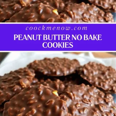 Peanut butter no bake cookies