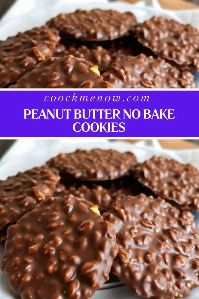 Peanut butter no bake cookies