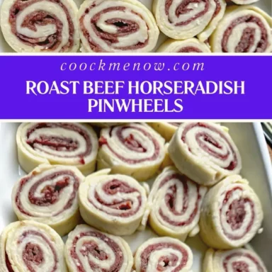 Roast beef horseradish pinwheels