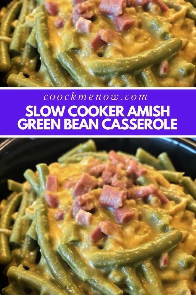 Slow Cooker Amish Green Bean Casserole
