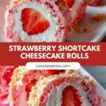 Strawberry shortcake cheesecake rolls