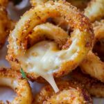 cheesy onion rings recipe