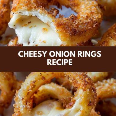 cheesy onion rings recipe