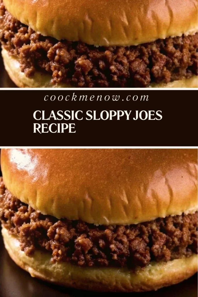 classic Sloppy Joes recipe